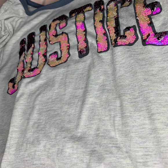 JUSTICE sequence short sleeve top - Picture 3 of 3